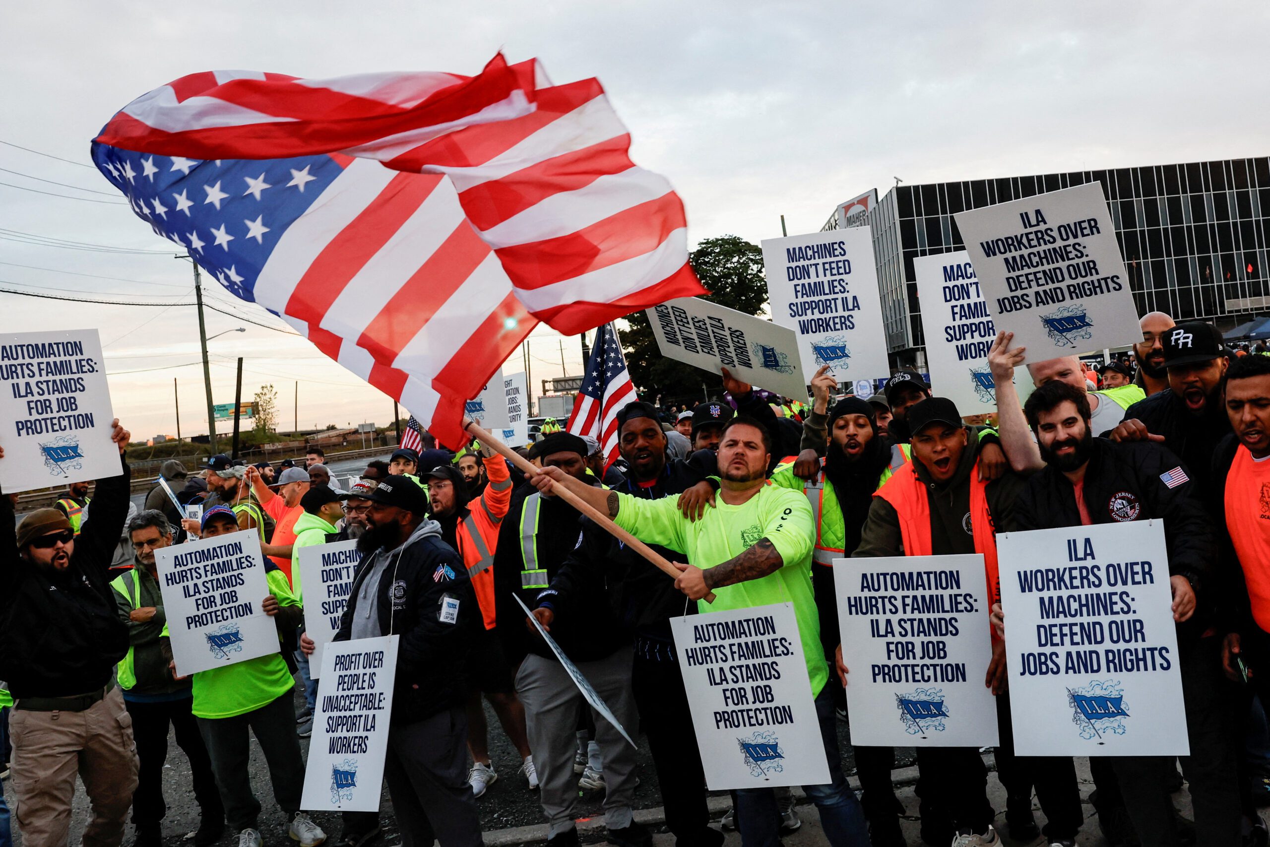 President Biden urges foreign-owned port employers to improve offer and end dockworker strike