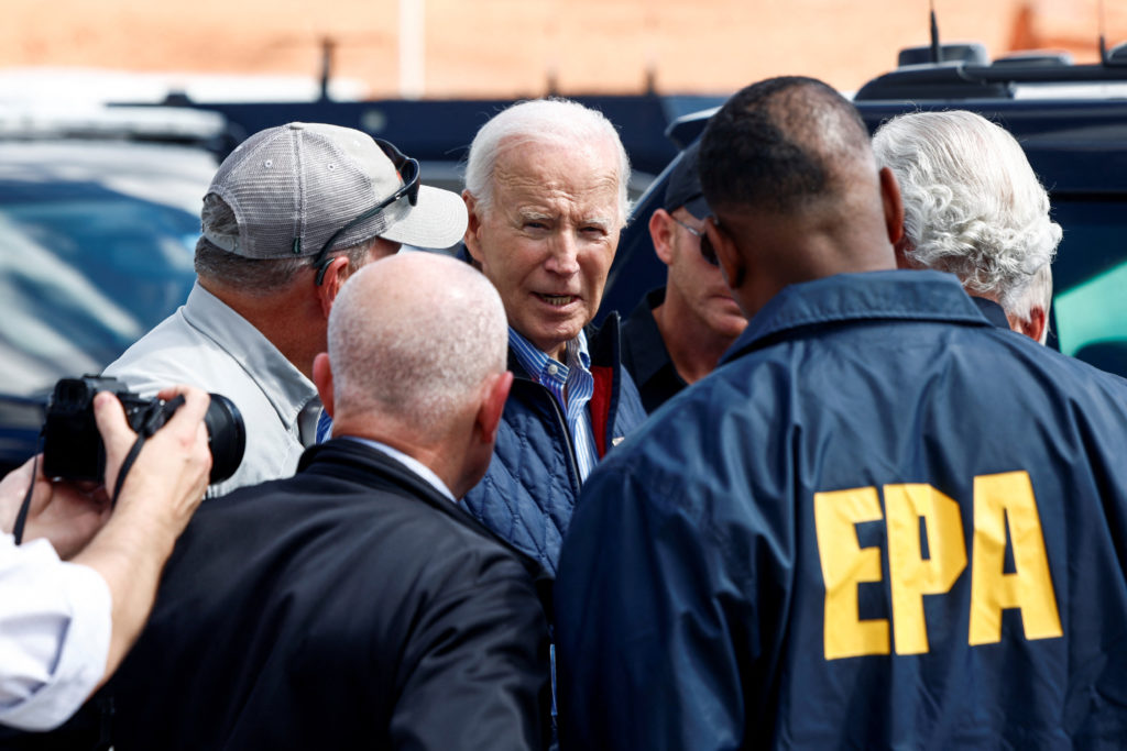 Harris and Biden make visits to Southeast as devastation from Helene revealed