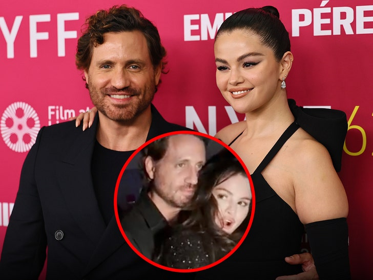 Selena Gomez back at it with pal Edgar Ramirez, cozying up at movie premiere