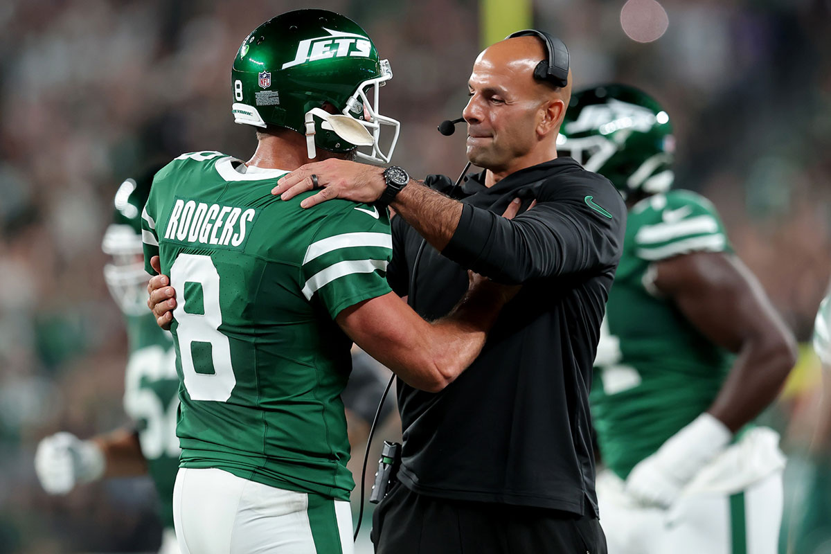 Jets’ Aaron Rodgers clears up drama surrounding relationship with Robert Saleh