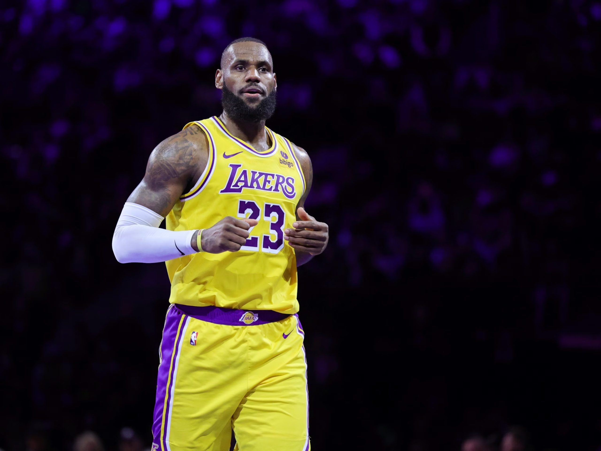 LeBron and his son Bronny James took the court together for the first time in a preseason game with the Los Angeles Lakers