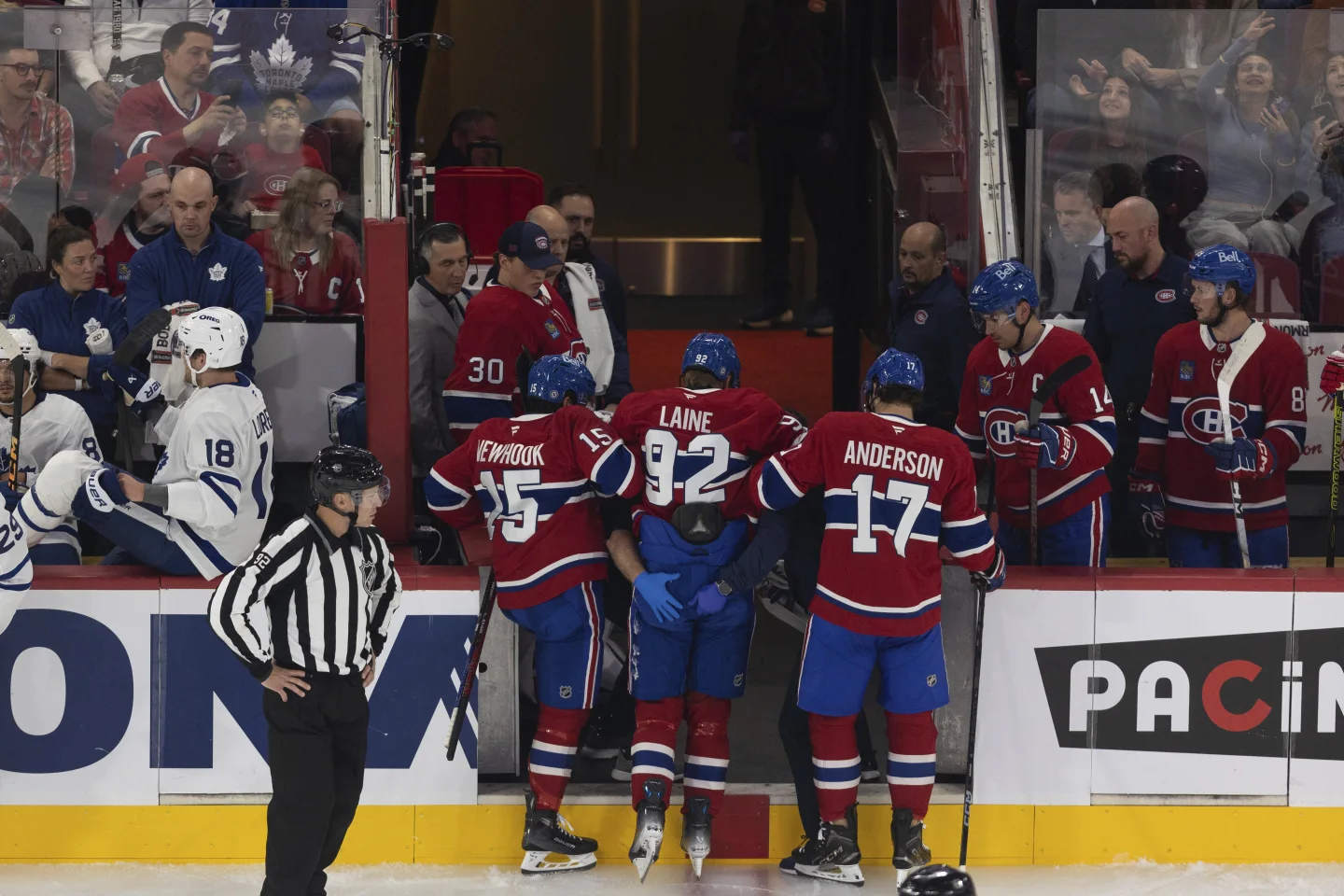 Montreal Canadiens forward Patrik Laine is anticipated to miss 2 to 3 months due to a knee sprain