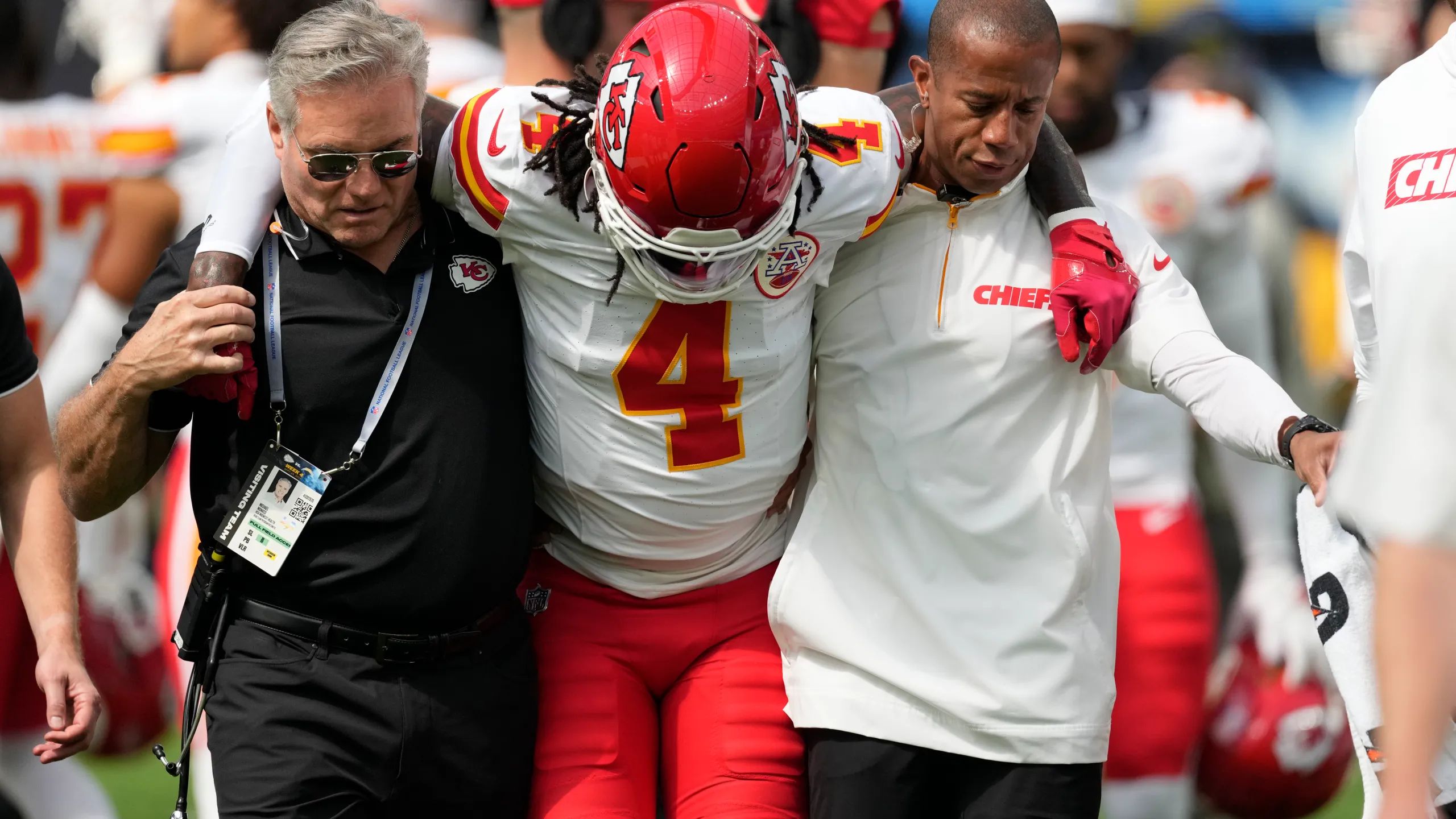 Chiefs place wide receiver Rashee Rice on Injured Reserve following knee injury against chargers