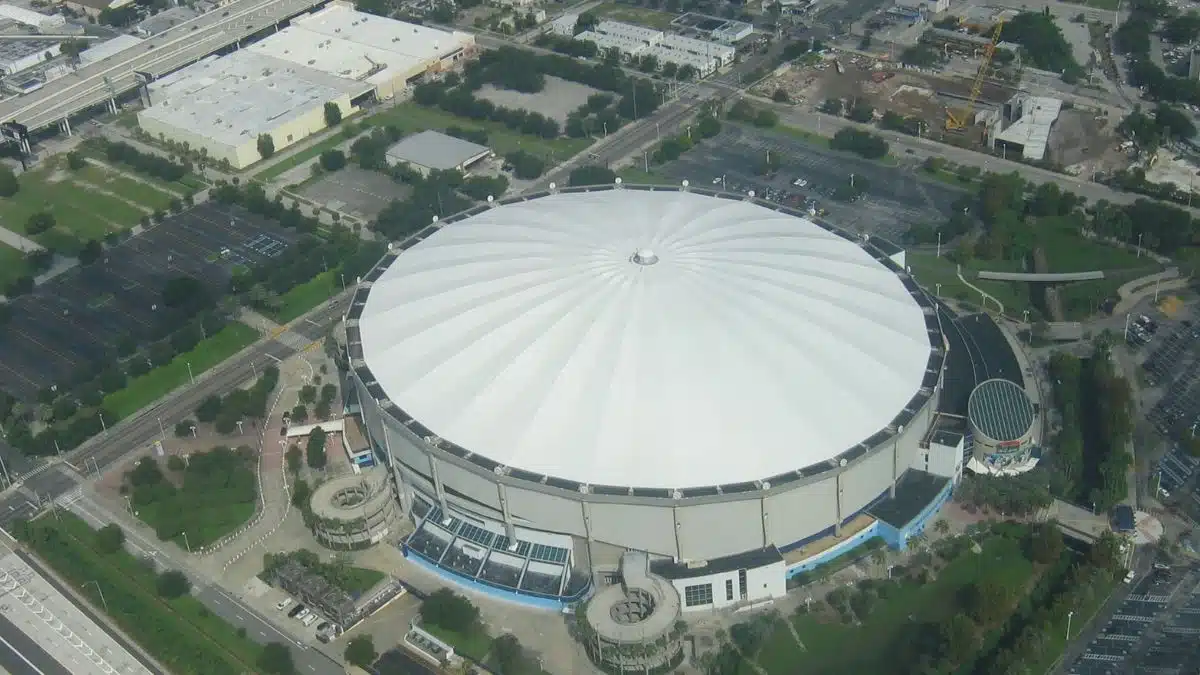 Hurricane Milton rips off roof of Rays’ Tropicana Field stadium