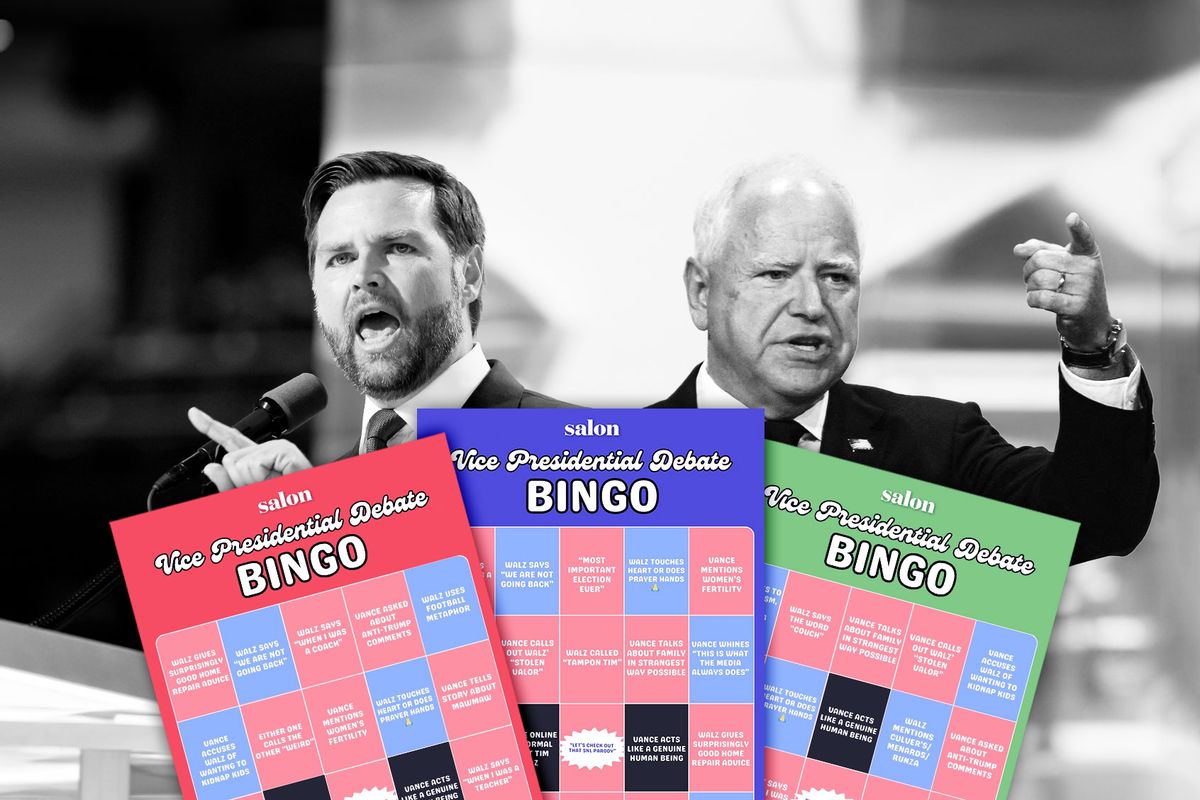 Salon’s bingo cards for the VP debate