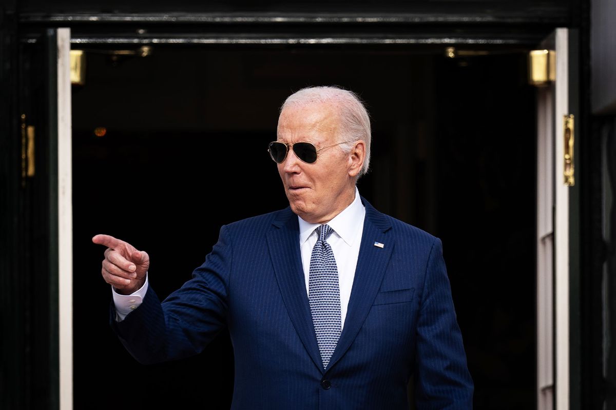 Biden jokes he’s “back in” the race