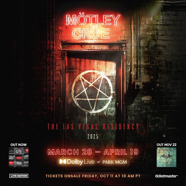 MÖTLEY CRÜE announces 2025 Las Vegas Residency