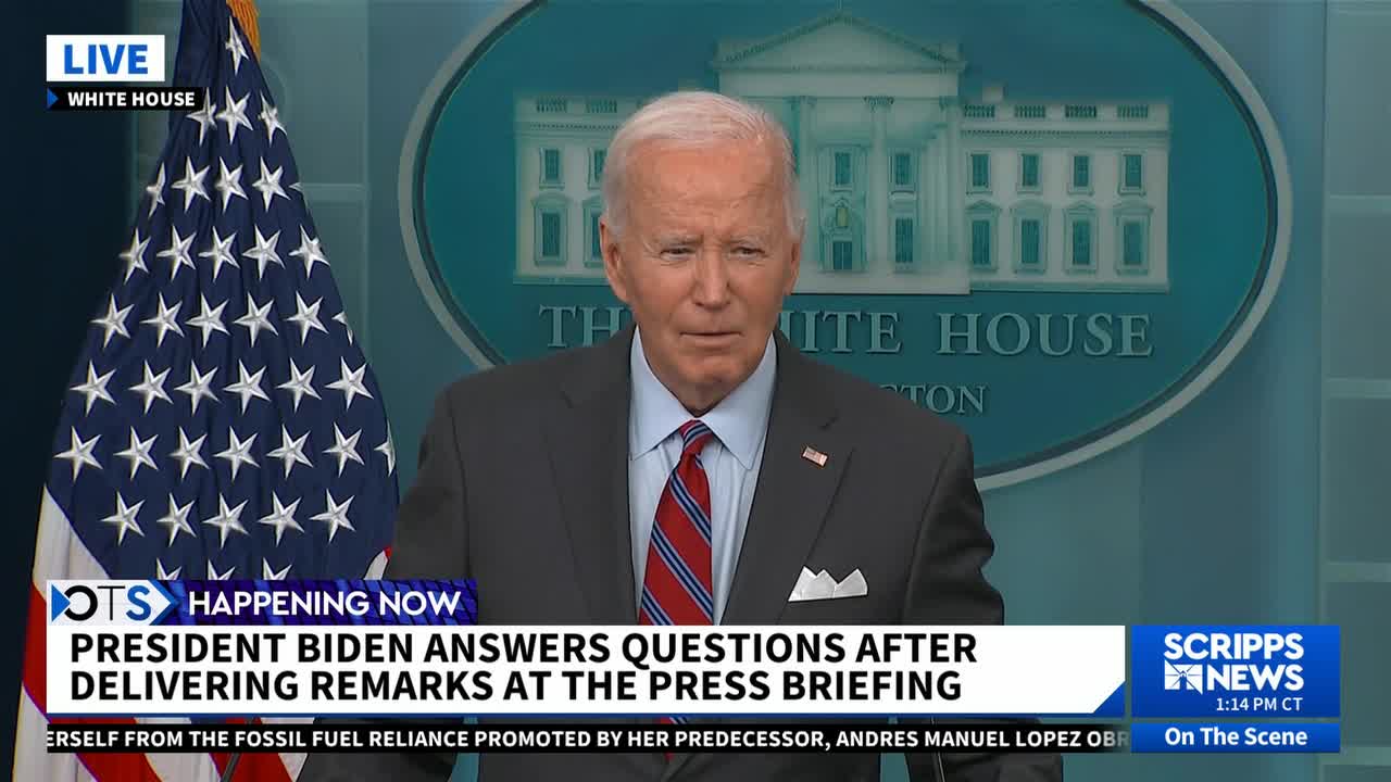 President Biden talks economy, diplomacy during White House press briefing