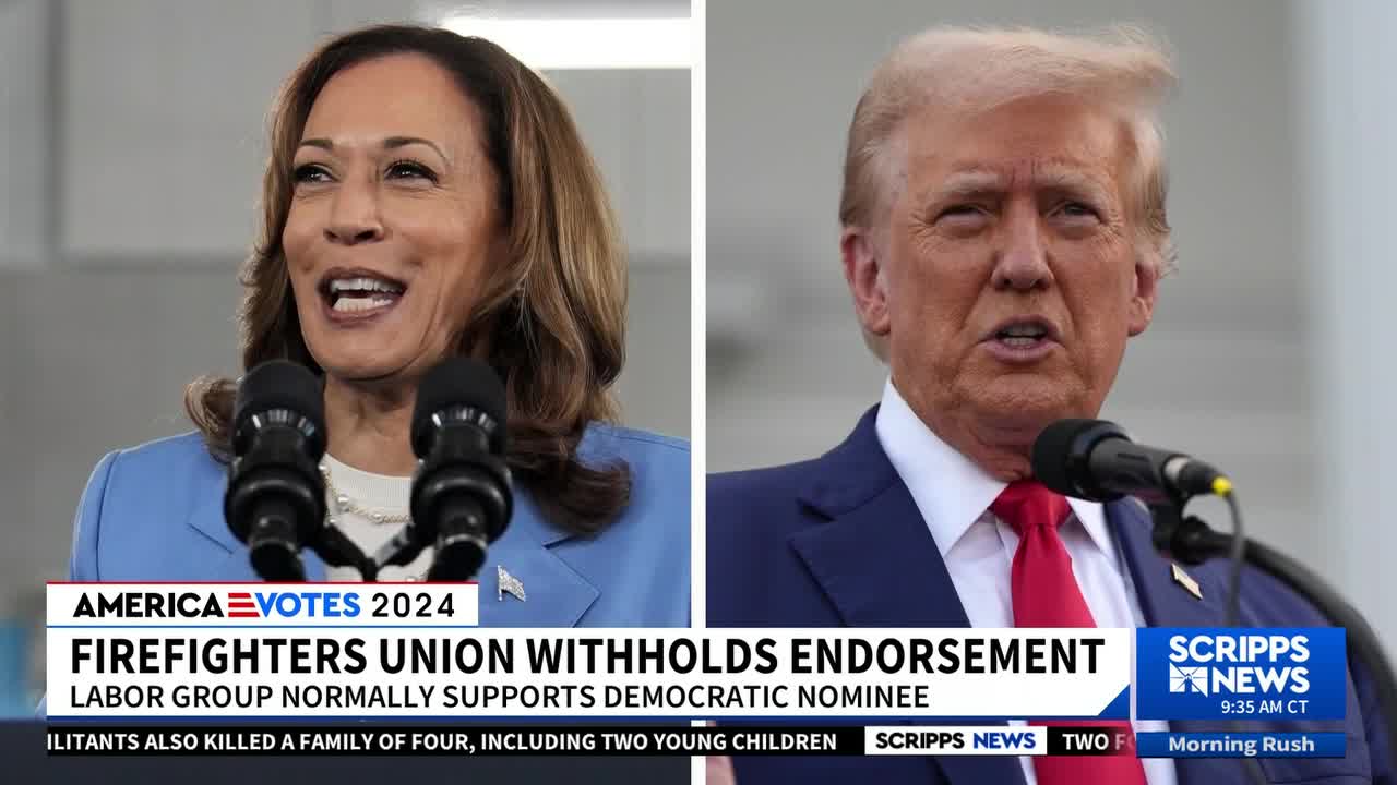 Firefighters union that typically backs Democrats declines to endorse Harris