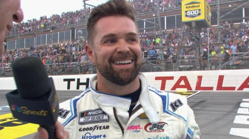 What drivers said after Talladega NASCAR Cup playoff race won by Ricky Stenhouse Jr.
