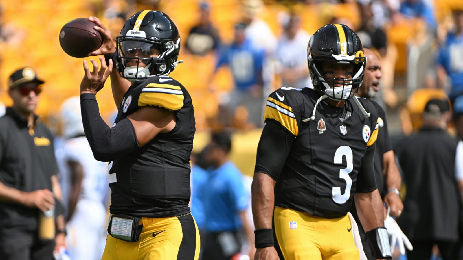 Steelers’ Russell Wilson praises Justin Fields ahead of expected change