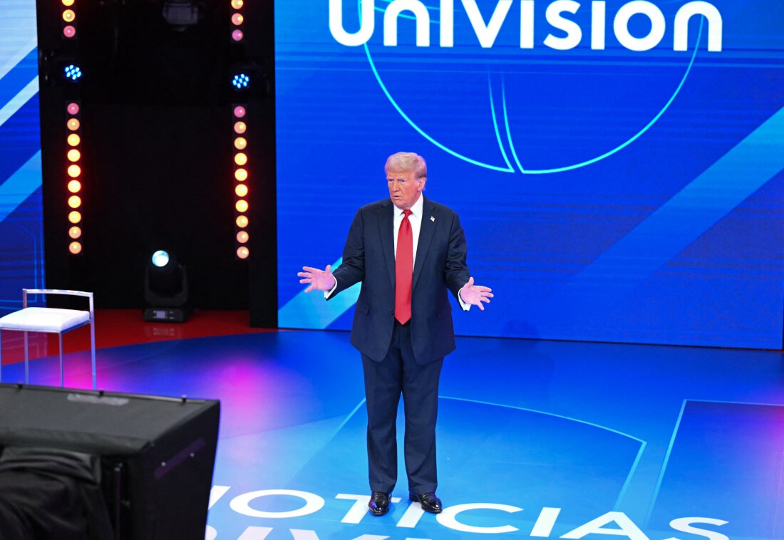 Trump tried a friendlier pitch with Latino voters at a Univision town hall